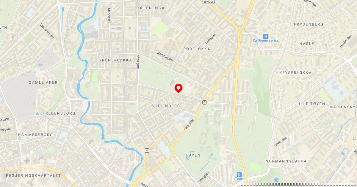 Kollisjon mellom bil og trikk på Sofienberg i Oslo