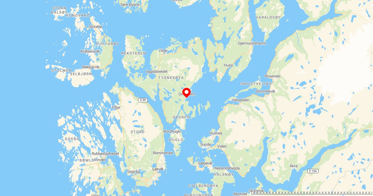 Bygning i full fyr på Tysnes